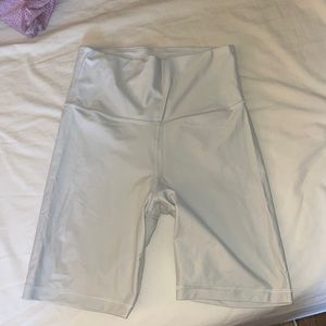 TNA pearl white biker shorts